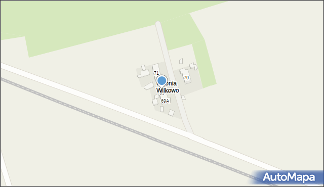 Wilkowo, Wilkowo, 69, mapa Wilkowo