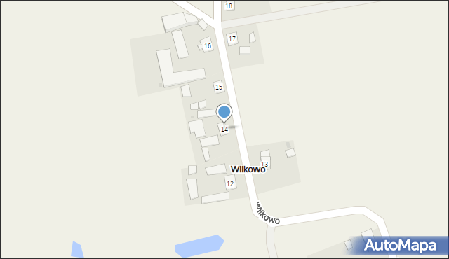 Wilkowo, Wilkowo, 14, mapa Wilkowo