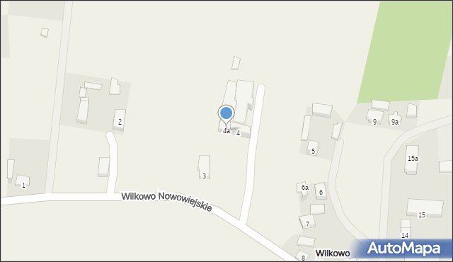 Wilkowo Nowowiejskie, Wilkowo Nowowiejskie, 4a, mapa Wilkowo Nowowiejskie