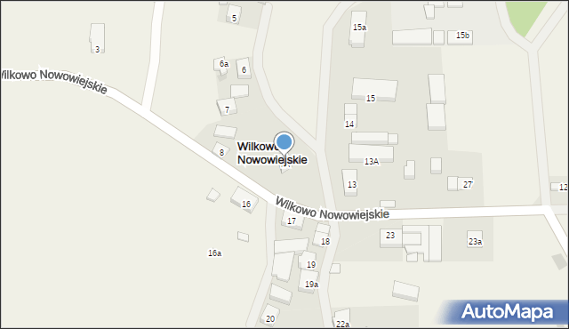Wilkowo Nowowiejskie, Wilkowo Nowowiejskie, 7A, mapa Wilkowo Nowowiejskie