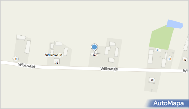 Wilkowuje, Wilkowuje, 31A, mapa Wilkowuje