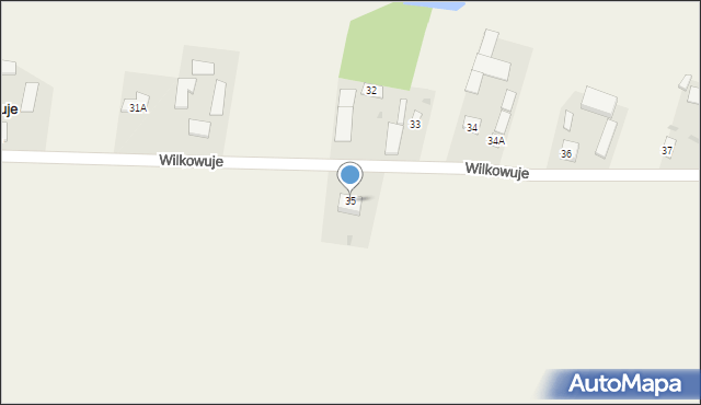 Wilkowuje, Wilkowuje, 35, mapa Wilkowuje