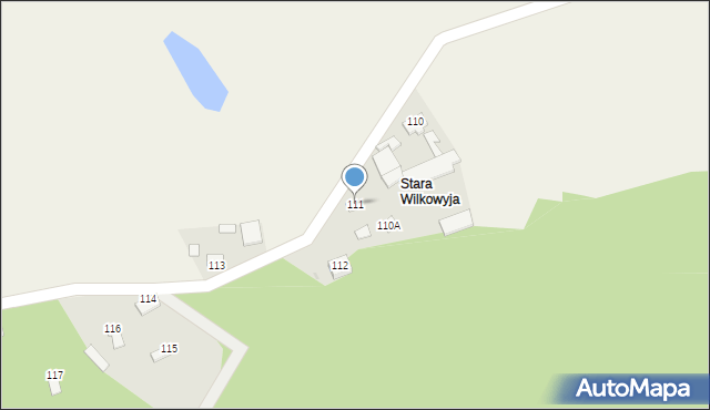 Wilkowyja, Wilkowyja, 111, mapa Wilkowyja