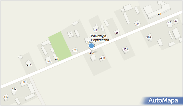 Wilkowyja, Wilkowyja, 43A, mapa Wilkowyja