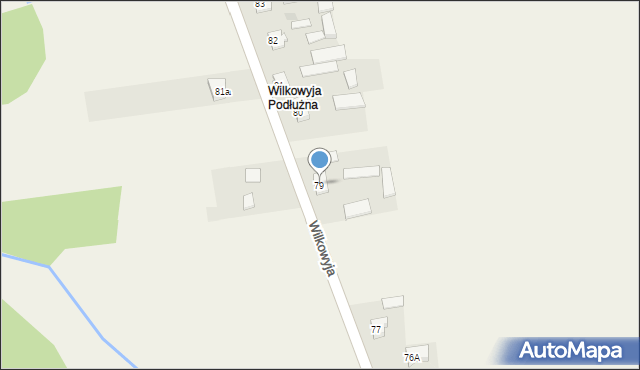 Wilkowyja, Wilkowyja, 79, mapa Wilkowyja