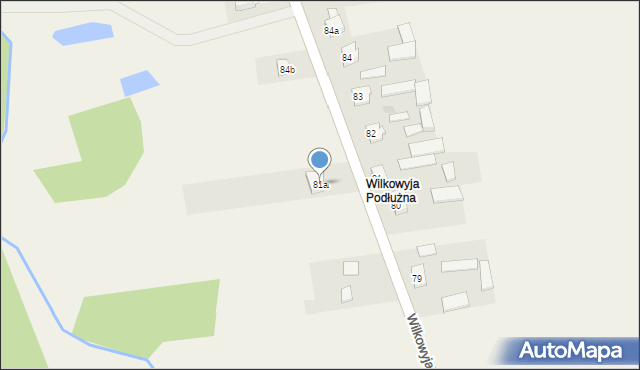 Wilkowyja, Wilkowyja, 81a, mapa Wilkowyja