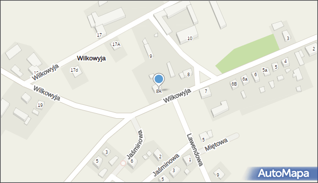 Wilkowyja, Wilkowyja, 8A, mapa Wilkowyja