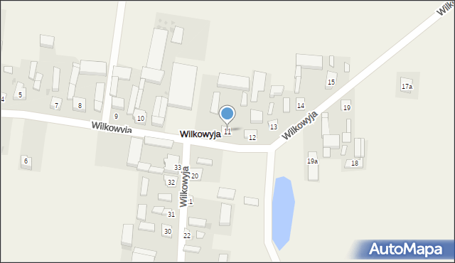 Wilkowyja, Wilkowyja, 11, mapa Wilkowyja