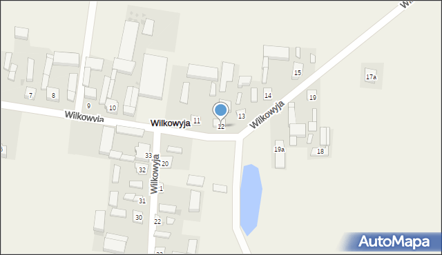 Wilkowyja, Wilkowyja, 12, mapa Wilkowyja