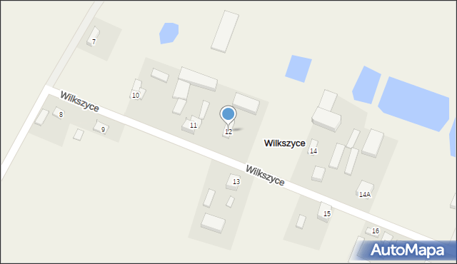 Wilkszyce, Wilkszyce, 12, mapa Wilkszyce