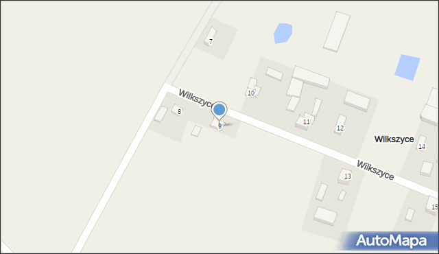 Wilkszyce, Wilkszyce, 9, mapa Wilkszyce