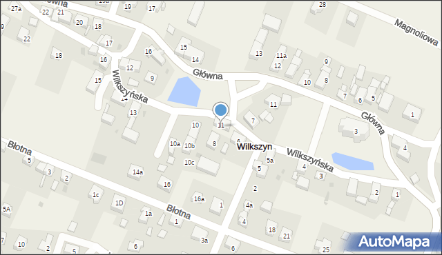 Wilkszyn, Wilkszyńska, 11a, mapa Wilkszyn