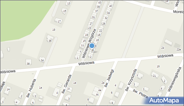 Wilkszyn, Wiśniowe Wzgórze, 6, mapa Wilkszyn