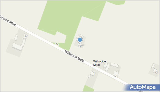 Wilkucice Małe, Wilkucice Małe, 5, mapa Wilkucice Małe