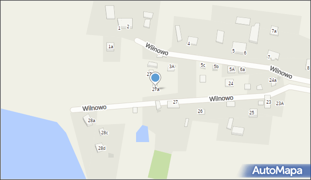 Wilnowo, Wilnowo, 27a, mapa Wilnowo