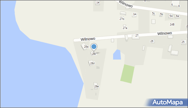 Wilnowo, Wilnowo, 28c, mapa Wilnowo