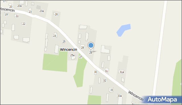 Wincencin, Wincencin, 29, mapa Wincencin