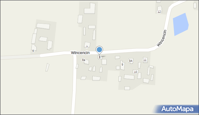Wincencin, Wincencin, 8, mapa Wincencin
