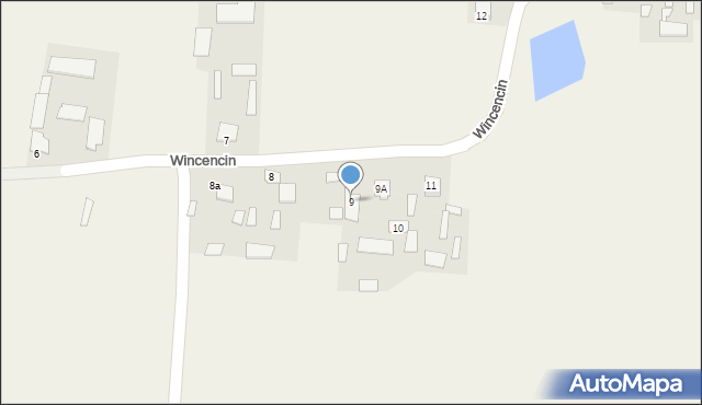 Wincencin, Wincencin, 9, mapa Wincencin