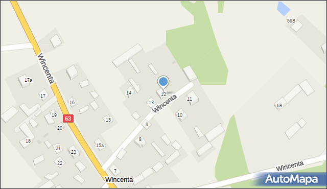 Wincenta, Wincenta, 12, mapa Wincenta