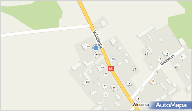 Wincenta, Wincenta, 17, mapa Wincenta