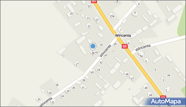 Wincenta, Wincenta, 26, mapa Wincenta