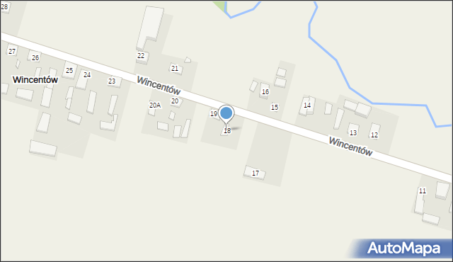 Wincentów, Wincentów, 18, mapa Wincentów