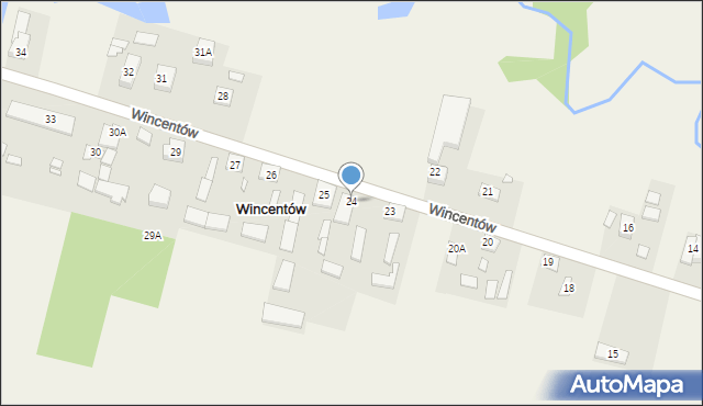 Wincentów, Wincentów, 24, mapa Wincentów