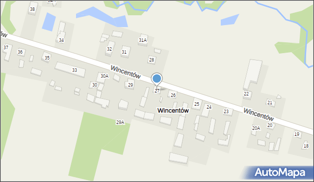 Wincentów, Wincentów, 27, mapa Wincentów