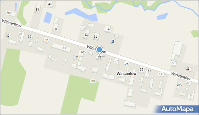 Wincentów, Wincentów, 29, mapa Wincentów