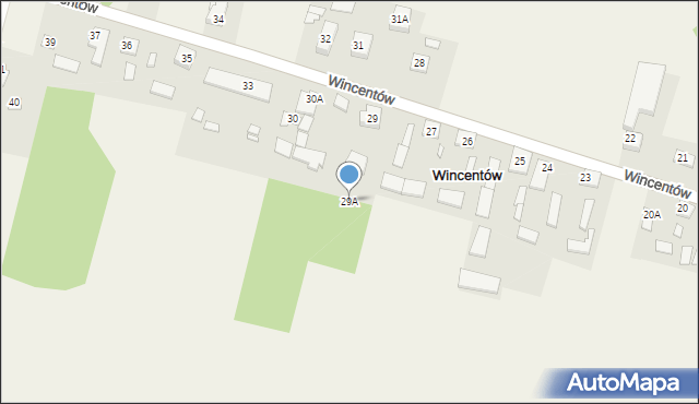 Wincentów, Wincentów, 29A, mapa Wincentów