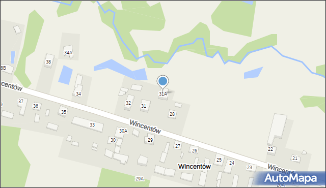 Wincentów, Wincentów, 31A, mapa Wincentów