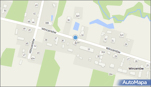 Wincentów, Wincentów, 35, mapa Wincentów