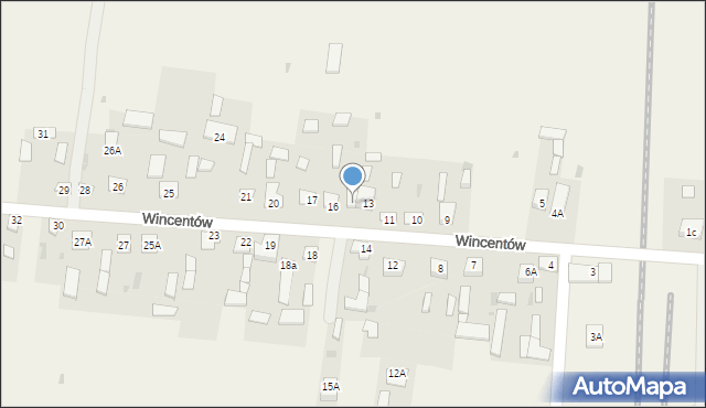 Wincentów, Wincentów, 15, mapa Wincentów