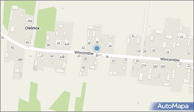 Wincentów, Wincentów, 37, mapa Wincentów