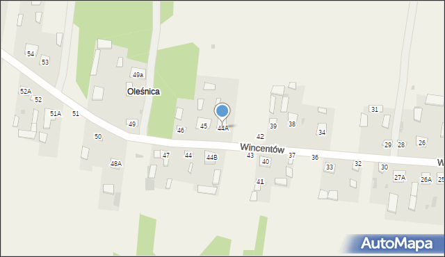 Wincentów, Wincentów, 44A, mapa Wincentów