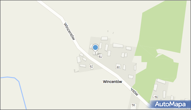 Wincentów, Wincentów, 61A, mapa Wincentów