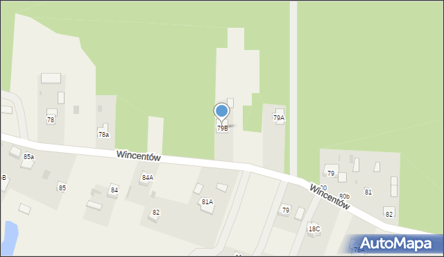 Wincentów, Wincentów, 79B, mapa Wincentów