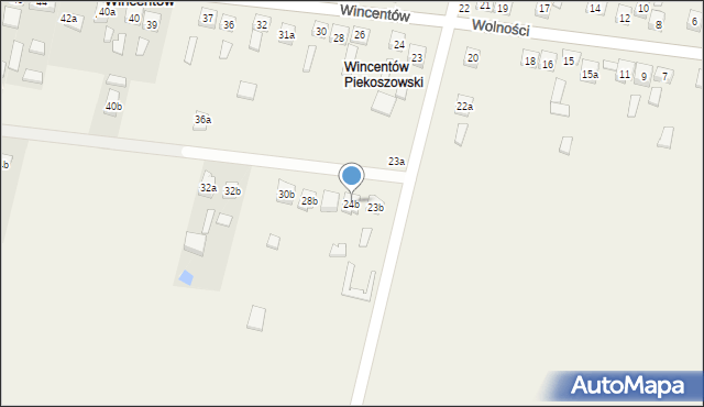 Wincentów, Wincentów, 24b, mapa Wincentów