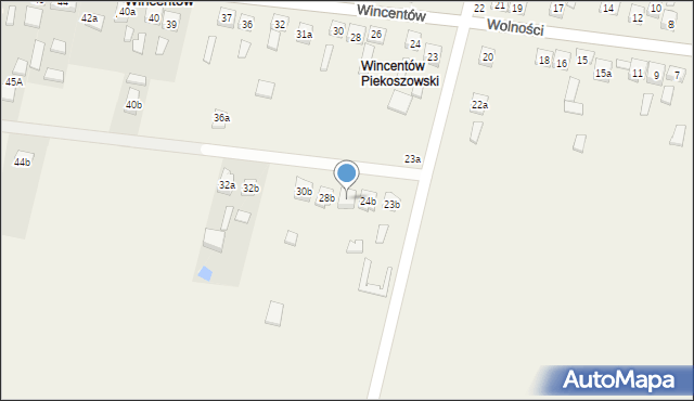 Wincentów, Wincentów, 26b, mapa Wincentów