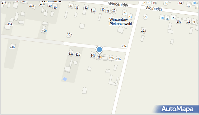 Wincentów, Wincentów, 28b, mapa Wincentów