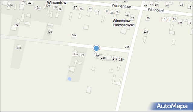 Wincentów, Wincentów, 30b, mapa Wincentów