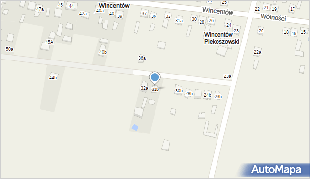 Wincentów, Wincentów, 32b, mapa Wincentów