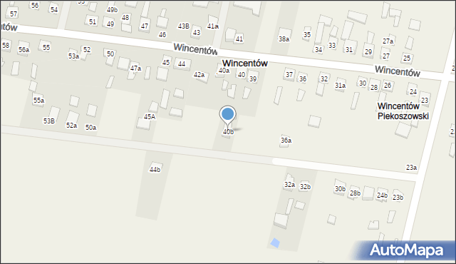 Wincentów, Wincentów, 40b, mapa Wincentów