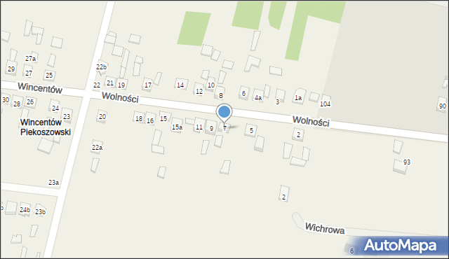 Wincentów, Wincentów, 7, mapa Wincentów