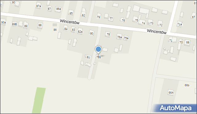 Wincentów, Wincentów, 78b, mapa Wincentów