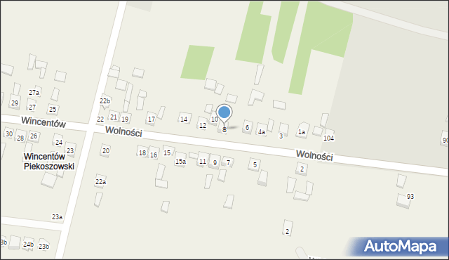 Wincentów, Wincentów, 8, mapa Wincentów