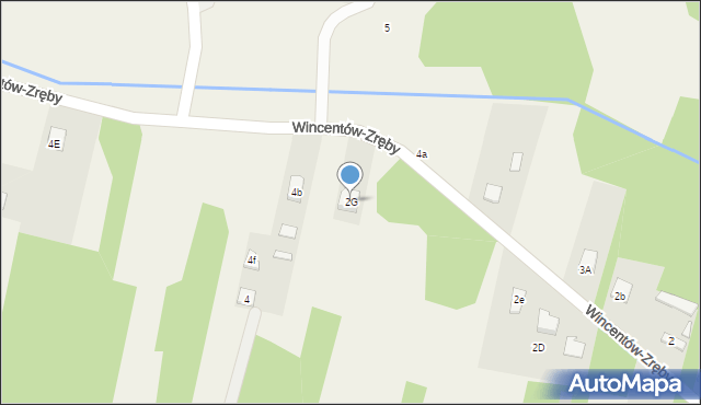 Wincentów, Wincentów-Zręby, 2G, mapa Wincentów