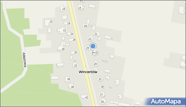 Wincentów, Wincentów, 12A, mapa Wincentów
