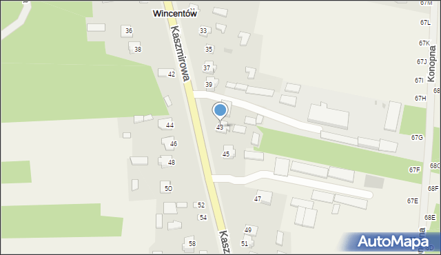 Wincentów, Wincentów, 20, mapa Wincentów